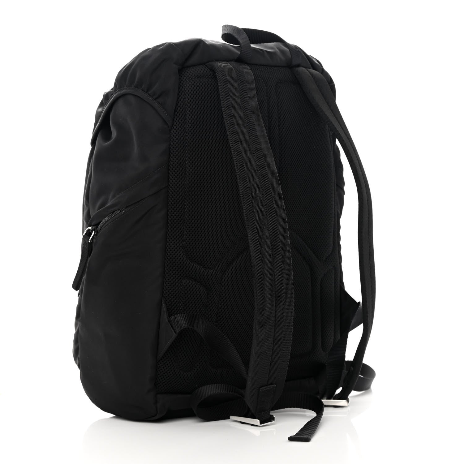 Prada Tessuto Nylon Montagna Double Buckle Backpack Black 3 of 12