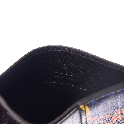 Gucci GG Supreme Monogram Psychedelic Card Holder Black 6 of 7