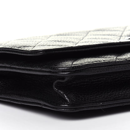 Chanel Caviar Quilted Wallet On Chain WOC Black 7 of 12