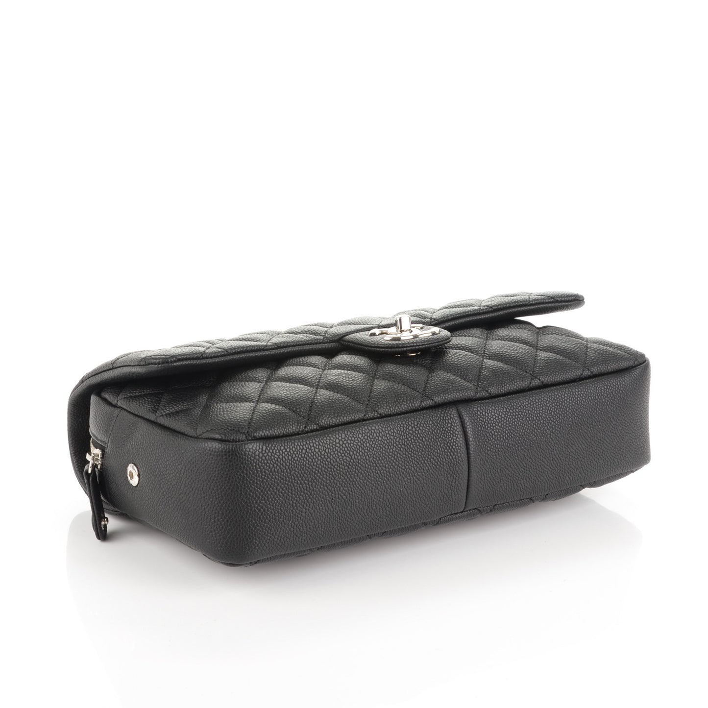 Caviar Quilted Jumbo Easy Flap Black