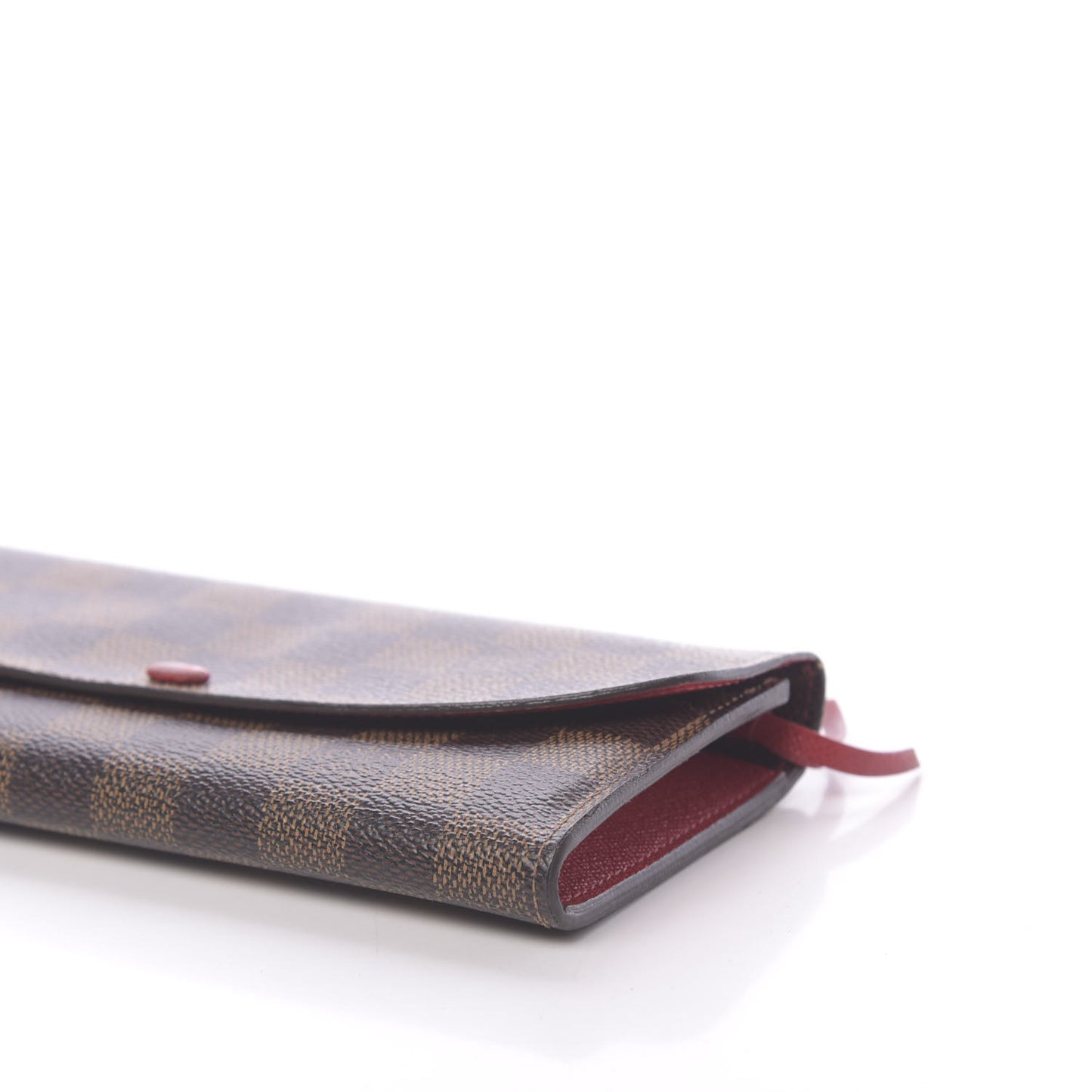 Damier Ebene Emilie Wallet Red