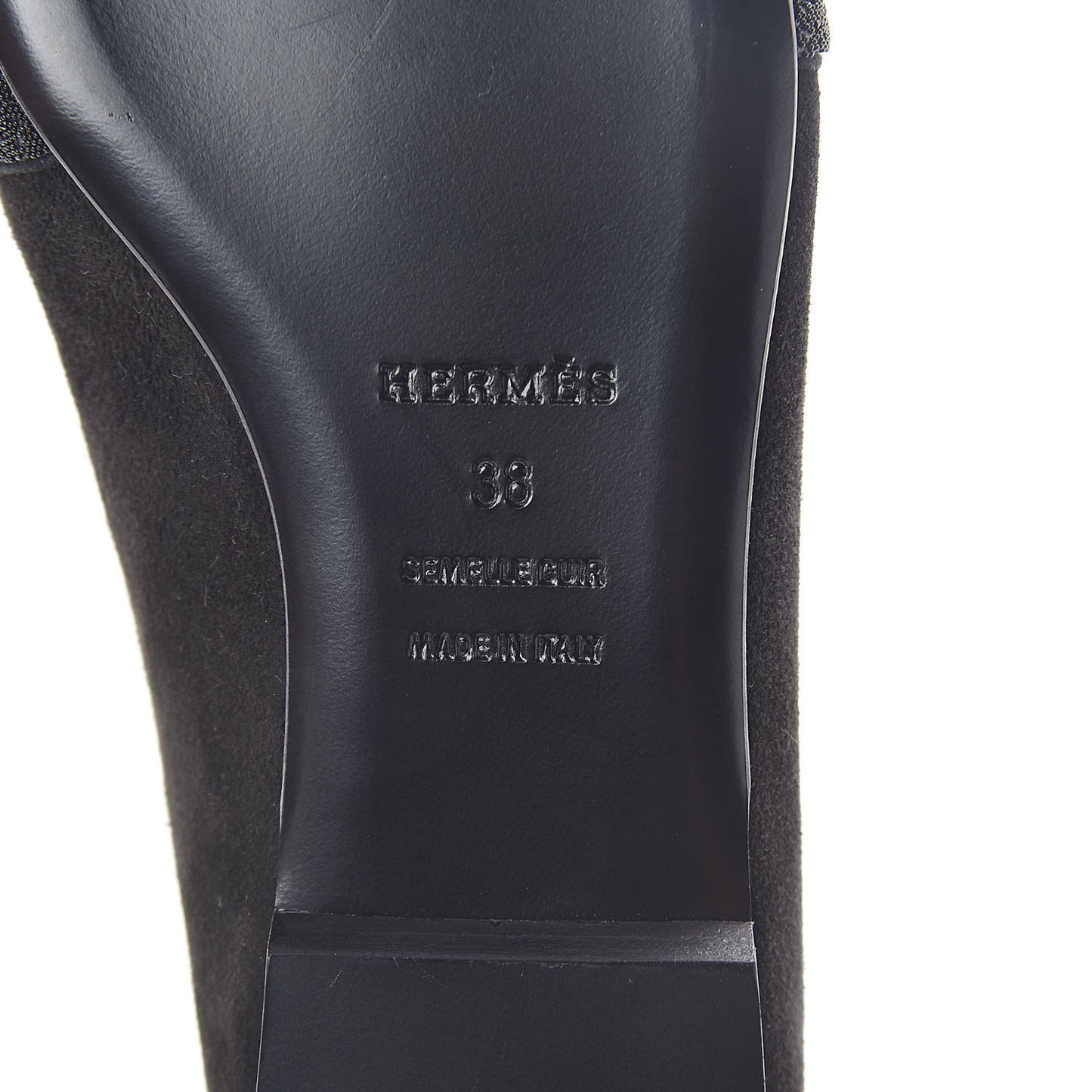 Suede Goatskin Crystal Roxane Mules 38 Black