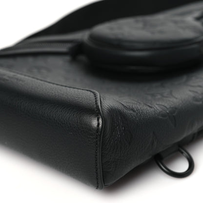 Louis Vuitton Calfskin Shadow Monogram Duo Slingbag Black 10 of 10