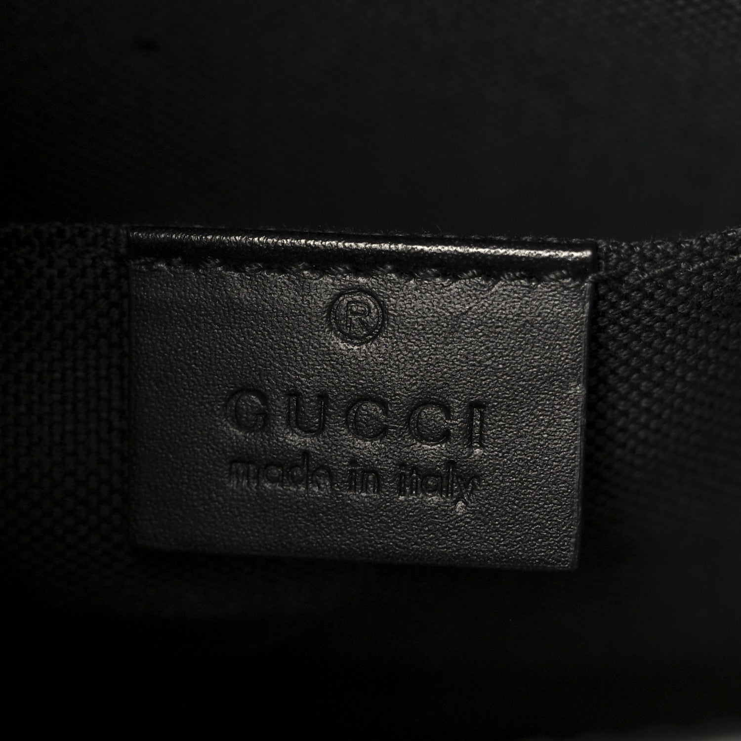 Gucci GG Supreme Monogram Selleria Calfskin Web New Web Cosmetic Case Black 6 of 8