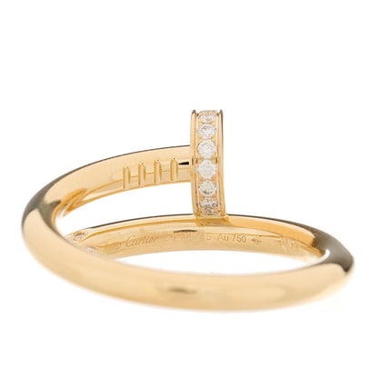 Cartier 18K Yellow Gold Diamond Juste Un Clou Ring 54 6.75 4 of 4