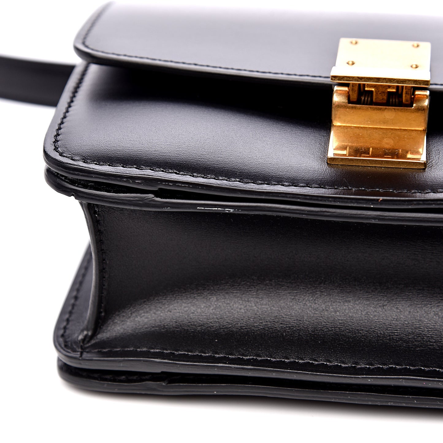 Box Calfskin Small Classic Box Flap Bag Black
