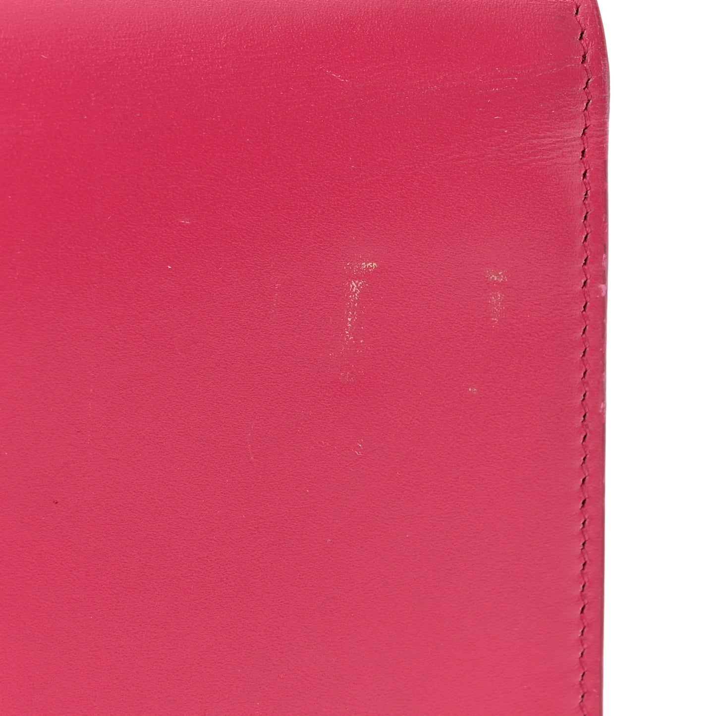Calfskin Small Classic Monogram Kate Tassel Satchel Lipstick Fuchsia