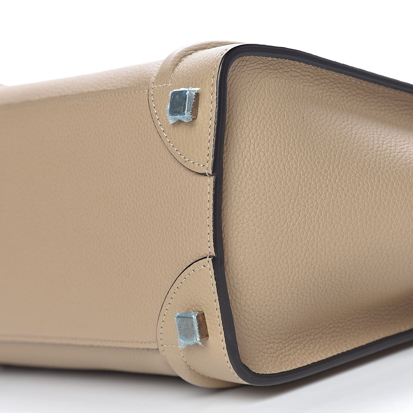 Drummed Calfskin Micro Luggage Dune