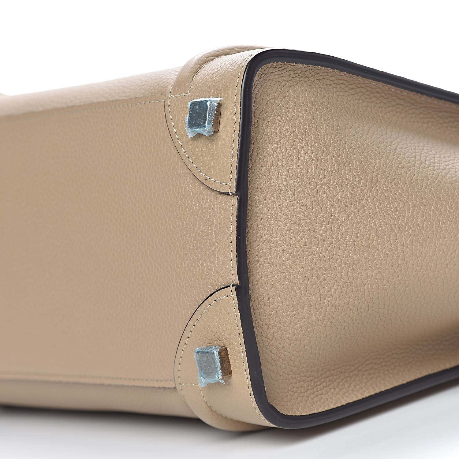 Celine Drummed Calfskin Micro Luggage Dune 9 of 10