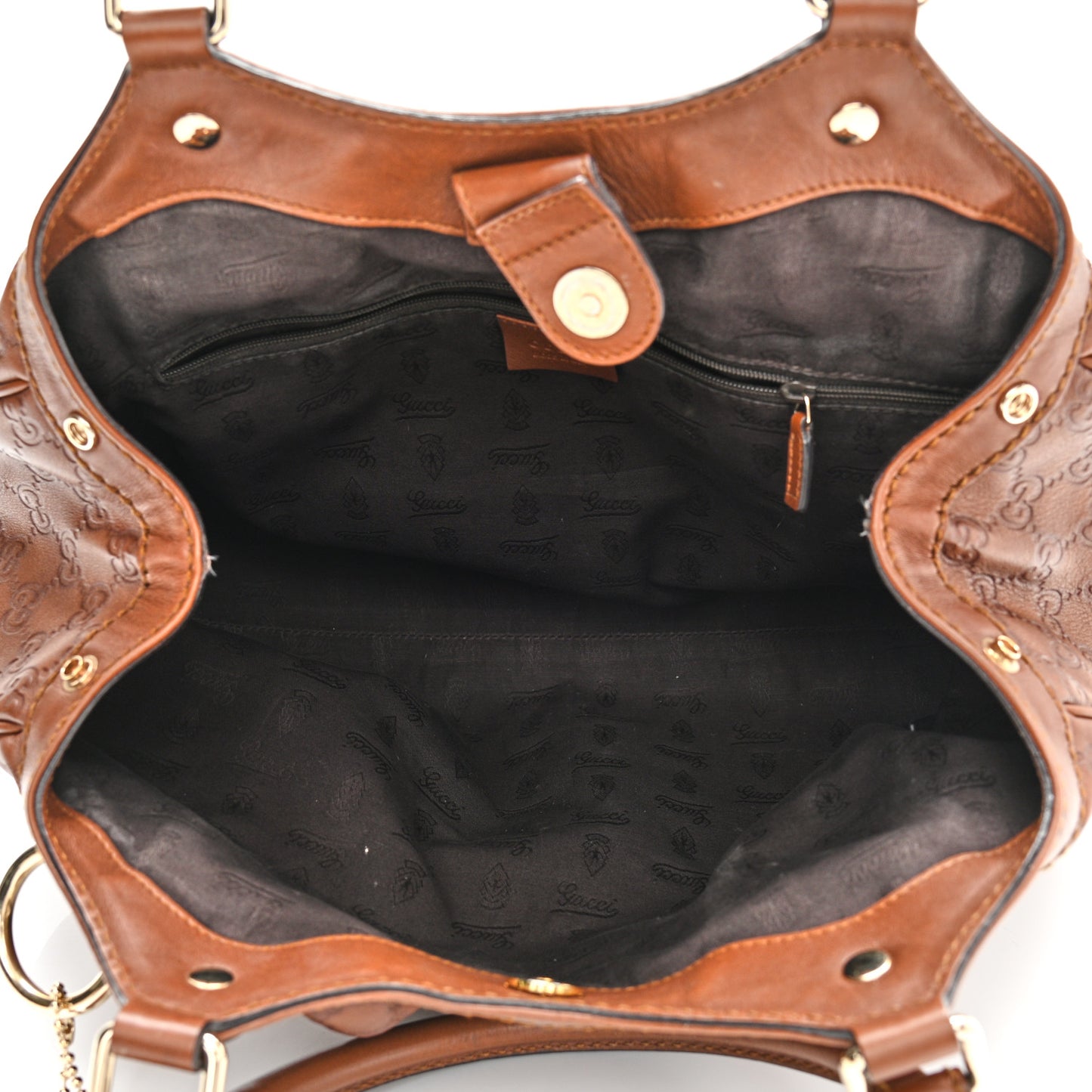 Guccissima Medium Sukey Tote Brown