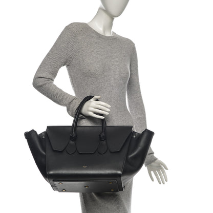 Celine Smooth Calfskin Large Tie Knot Tote Black 2 of 8