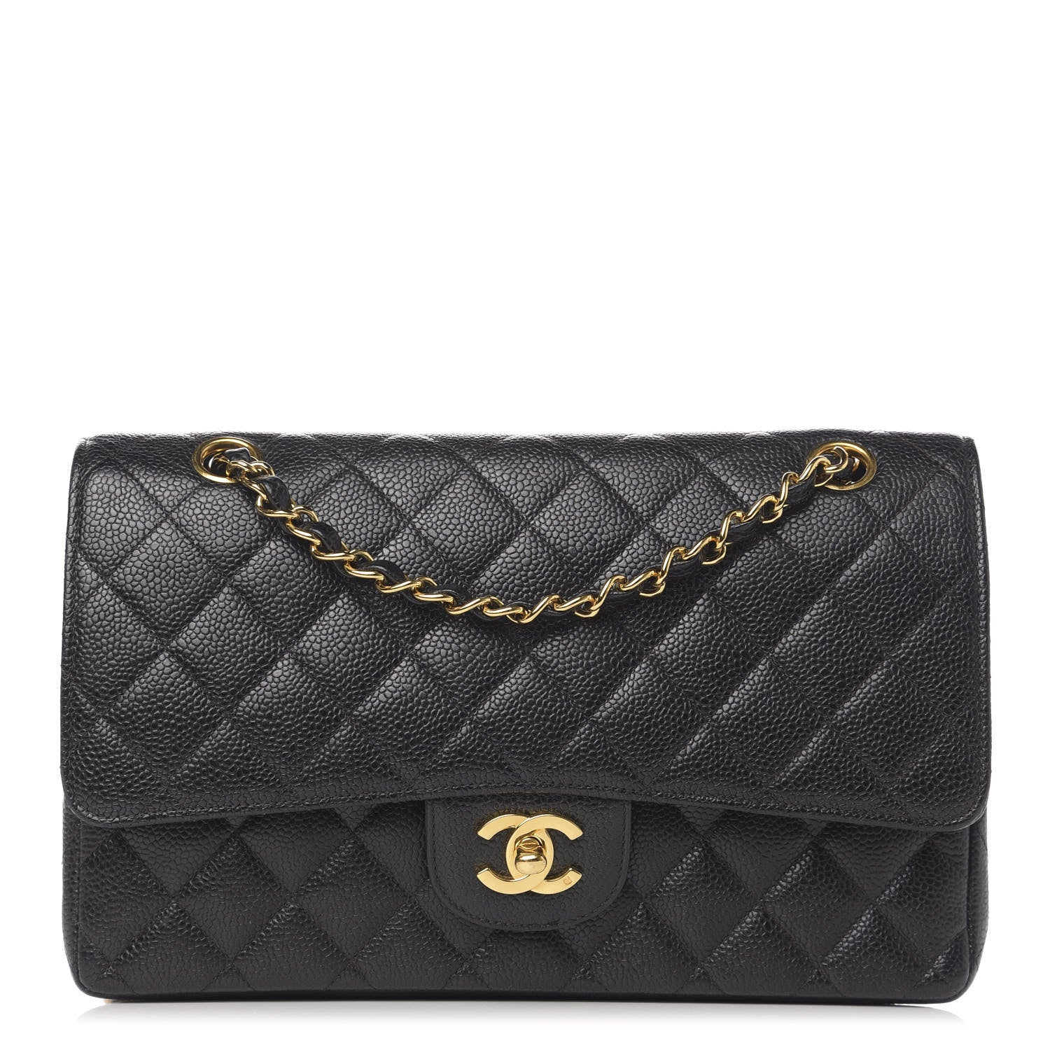 Chanel Caviar Quilted Medium Double Flap Black 1 of 11