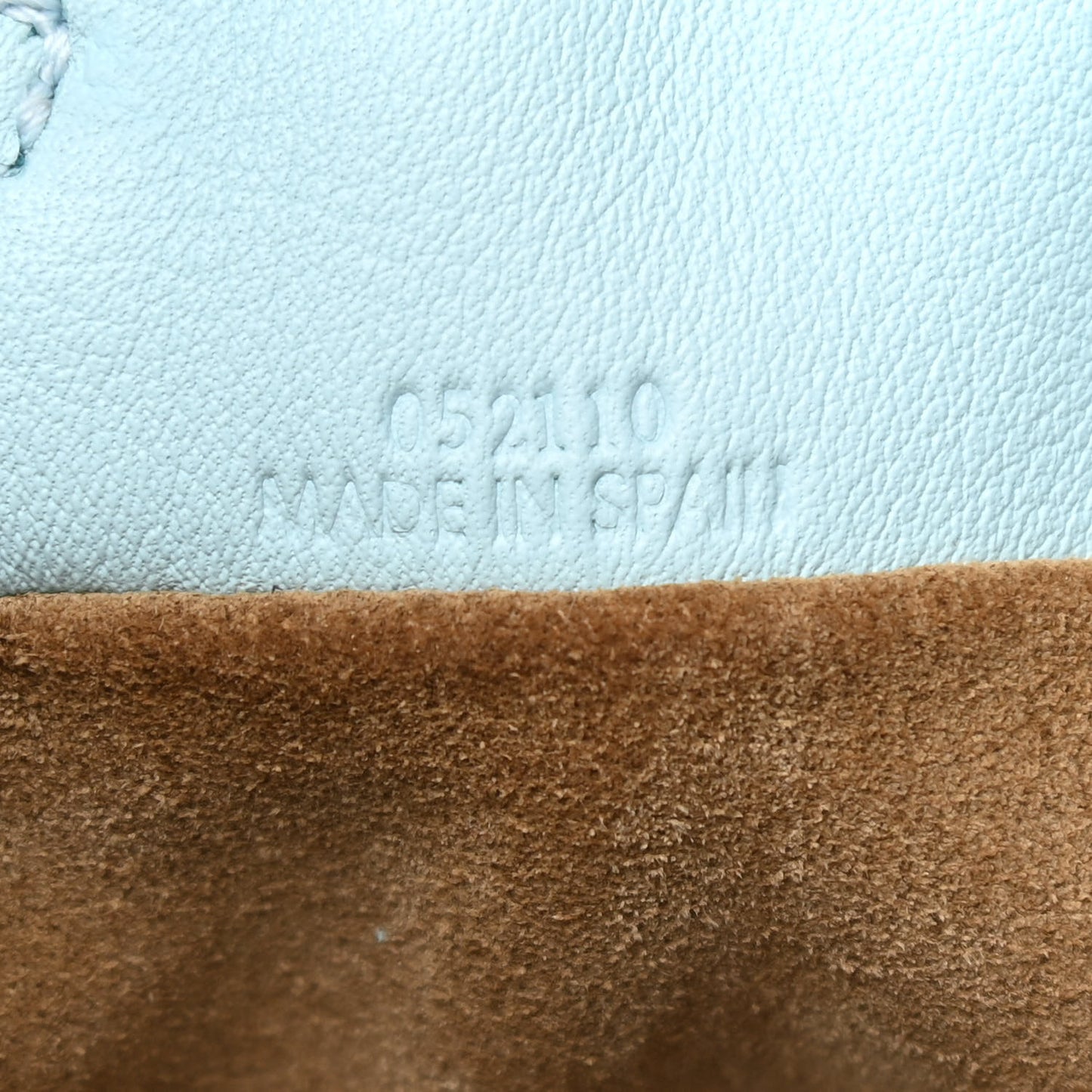 Calfskin Mini Flamenco Knot Bag Crystal Blue