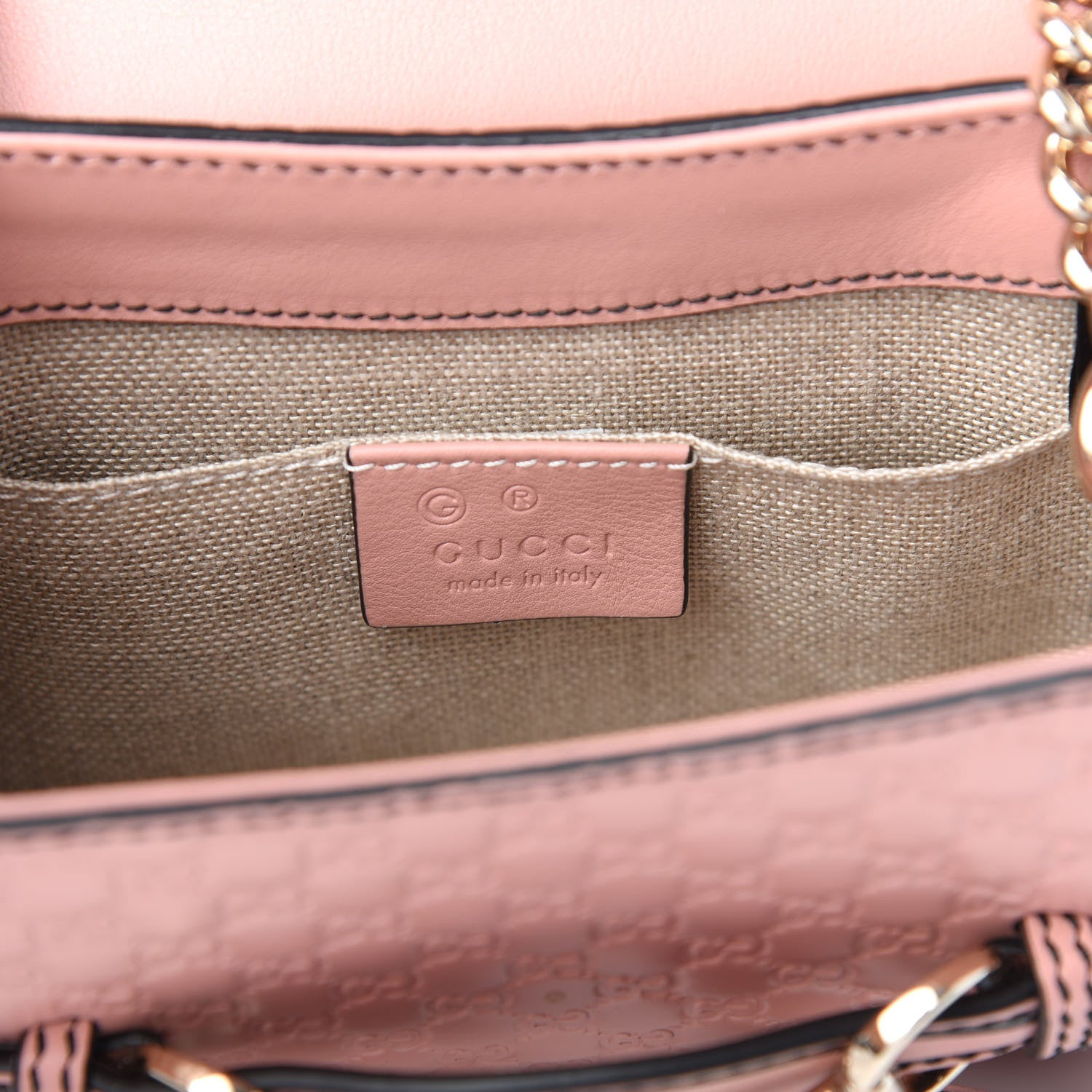Gucci Microguccissima Mini Emily Shoulder Bag Soft Pink 6 of 8