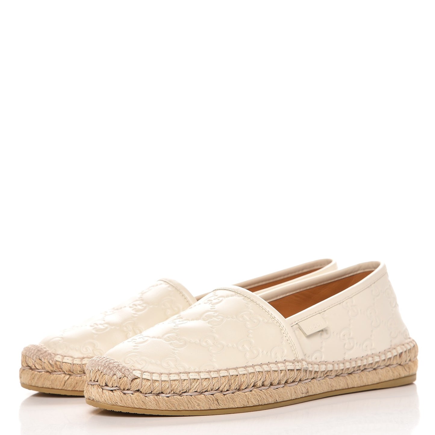 Guccissima Signature Espadrilles 38 Mystic White