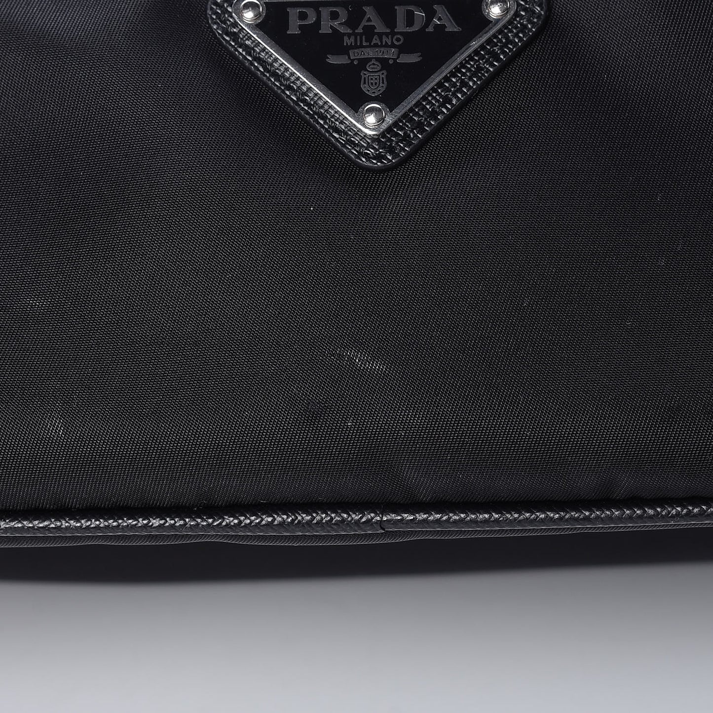 Tessuto Nylon Saffiano Toiletry Case Black
