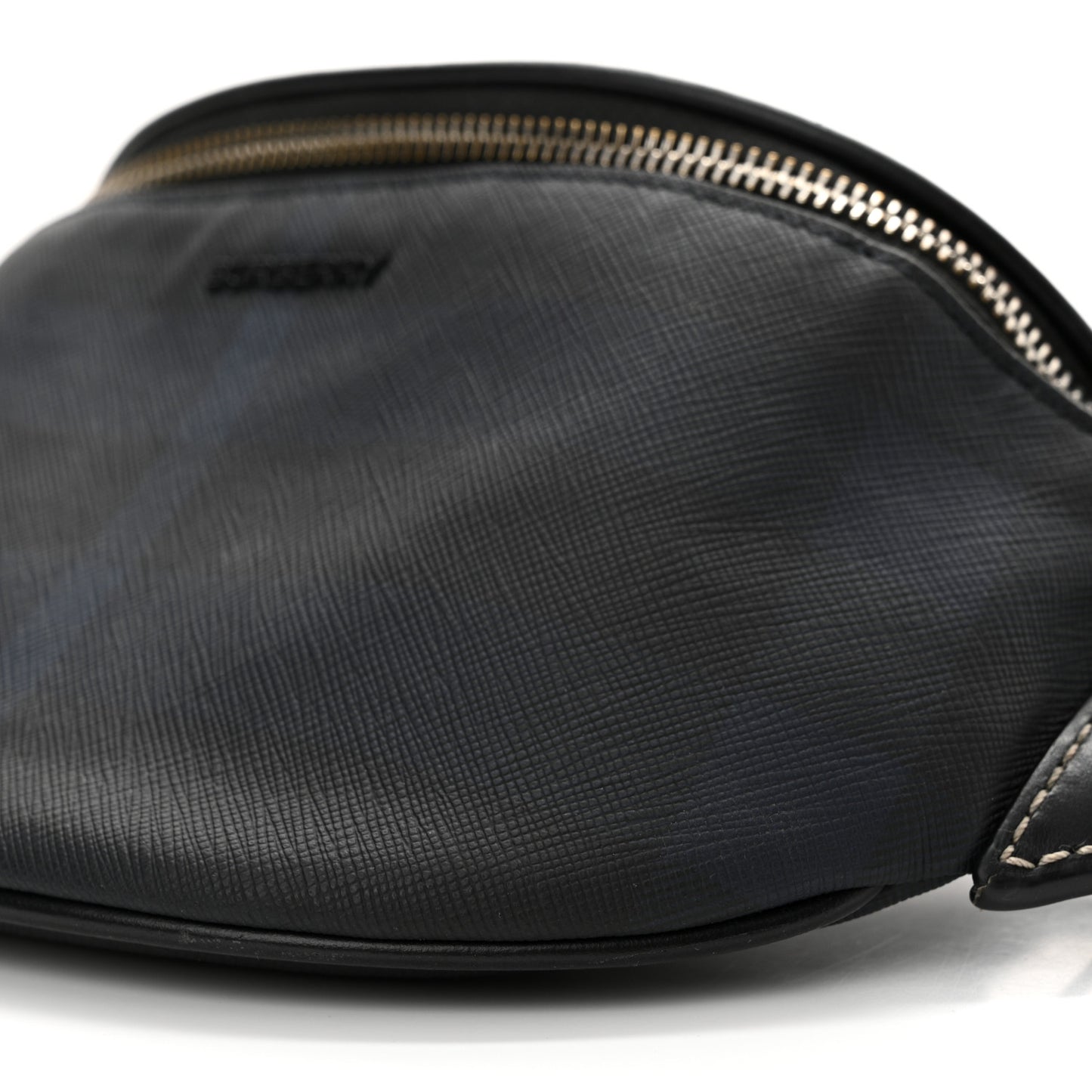 E-canvas Check Cason Mini Bum Bag Navy Blue