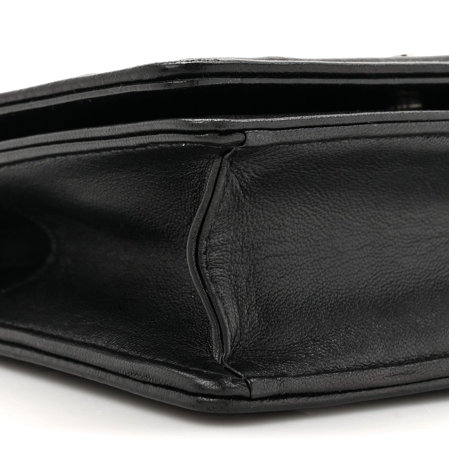 Lambskin Baby Diorama Flap Bag Black