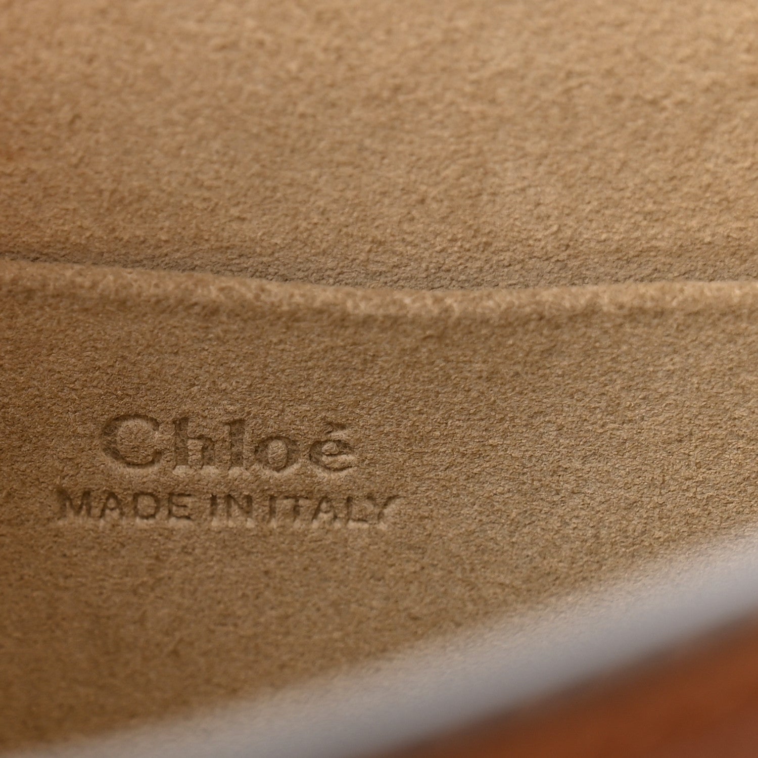 Chloe Calfskin Suede Medium Nile Bracelet Bag Caramel 6 of 15