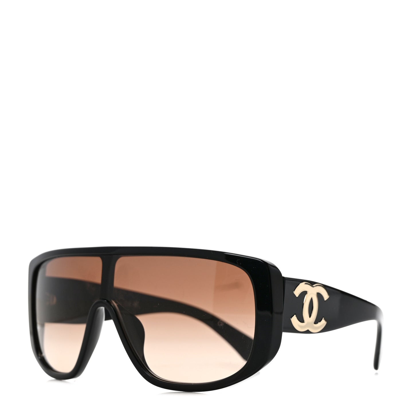 Acetate Shield Sunglasses 5495 Black