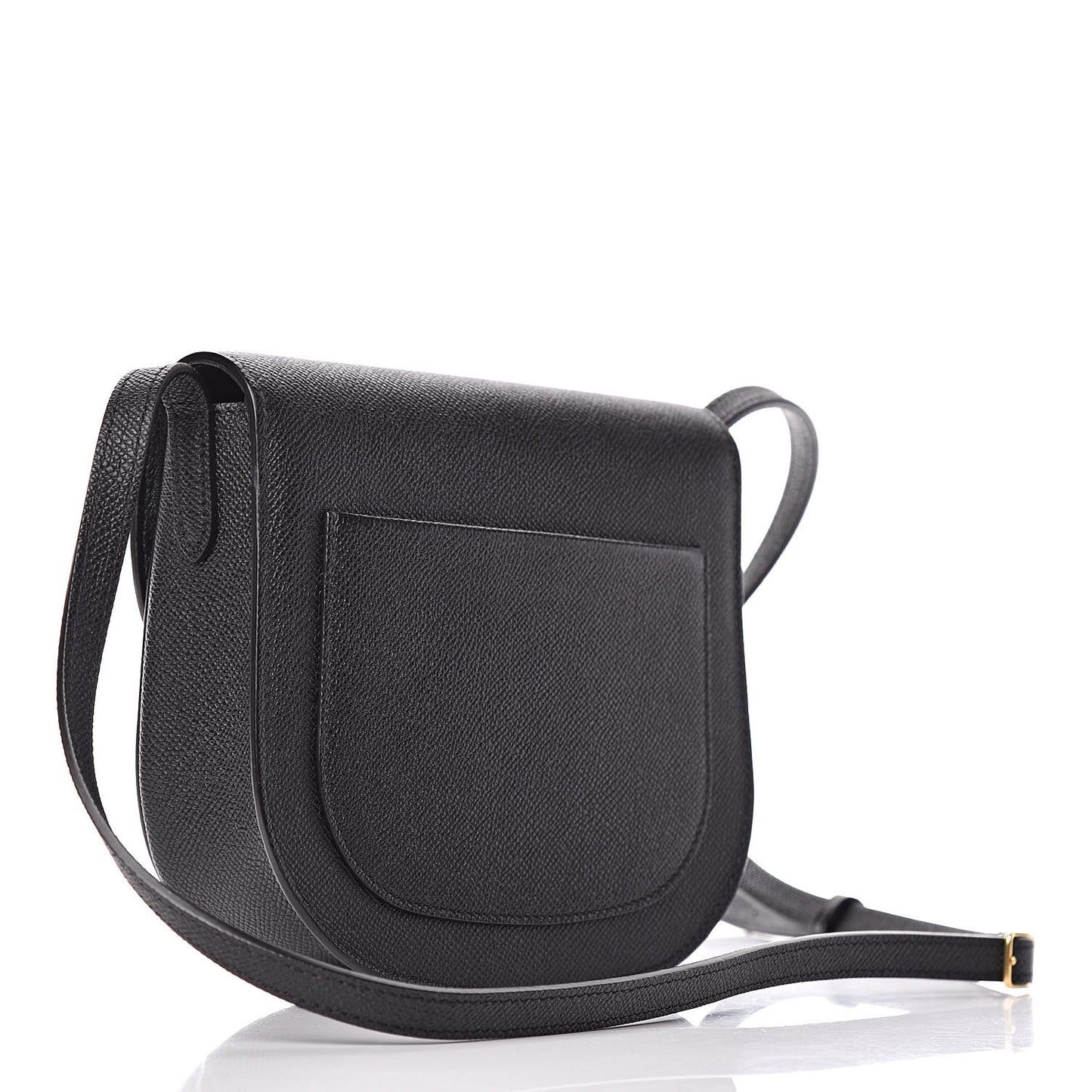 Grained Calfskin Small Trotteur Black