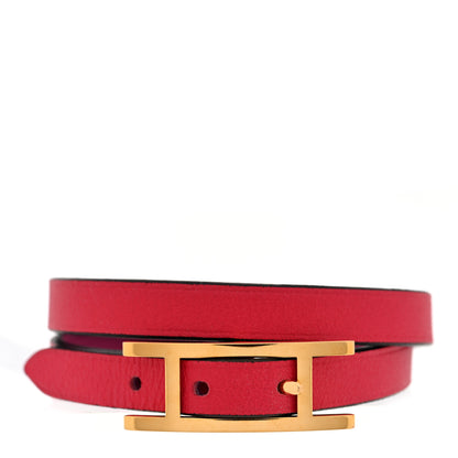 Hermes Swift Behapi Double Tour Bracelet T3 Anemone Tosca 1 of 5