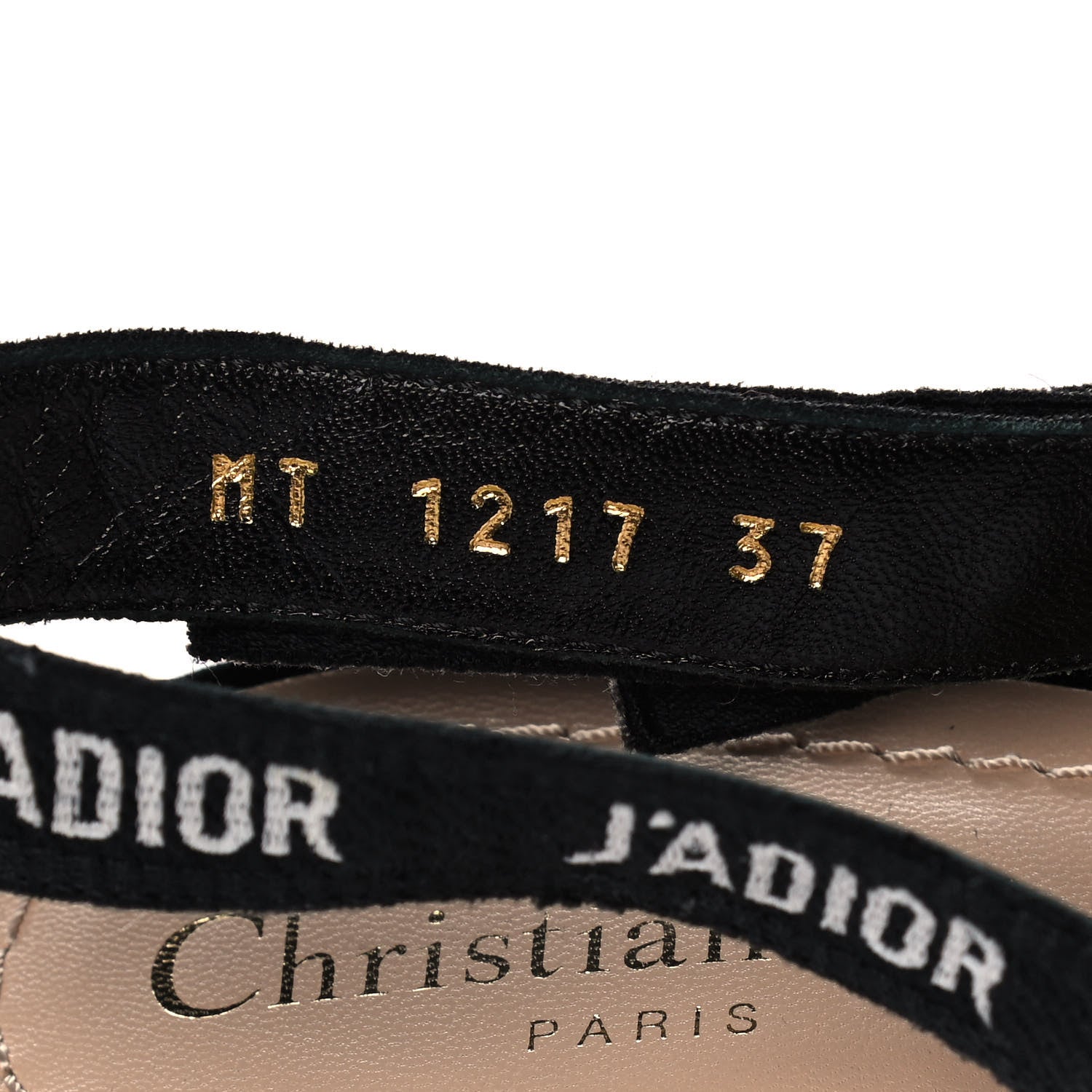 Christian Dior Resille Ribbon J'Adior Slingback 65mm Pumps 37 Black 8 of 11