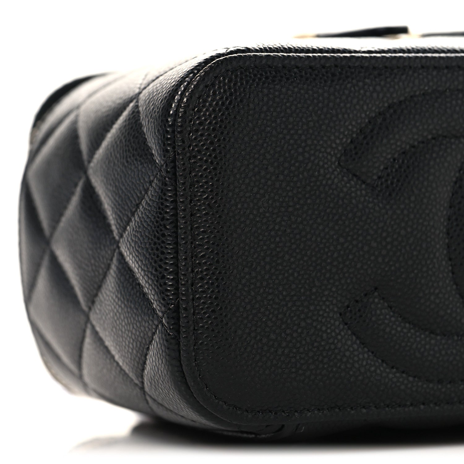 Chanel Caviar Quilted Small Vanity Case With Chain Black 10 of 12