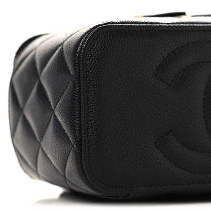 Chanel Caviar Quilted Small Vanity Case With Chain Black 10 of 12