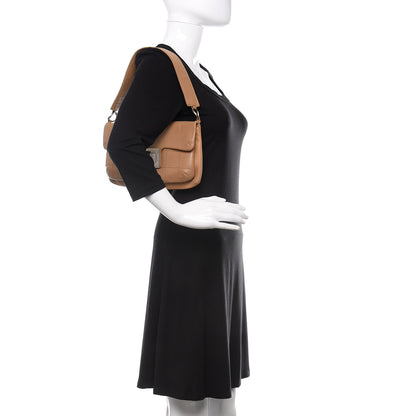 Chanel Calfskin Square Stitched Mademoiselle Shoulder Bag Tan 2 of 13