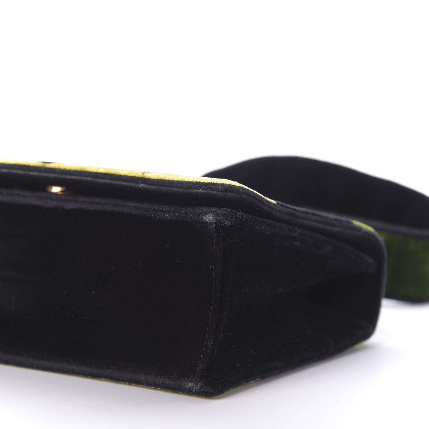 Prada Velluto Ricamo Cahier Shoulder Bag Black 7 of 8