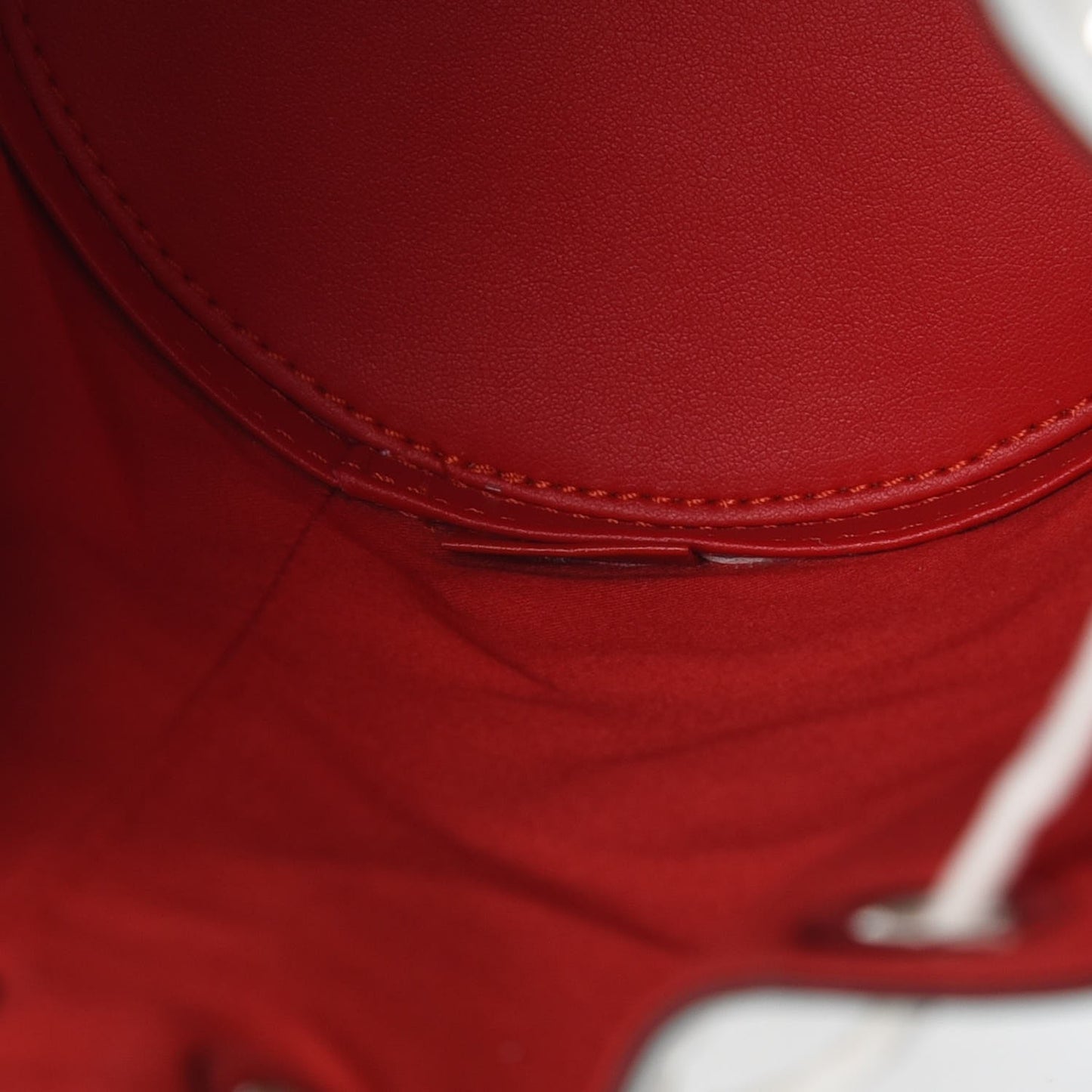 Calfskin Marie Jane Bucket White