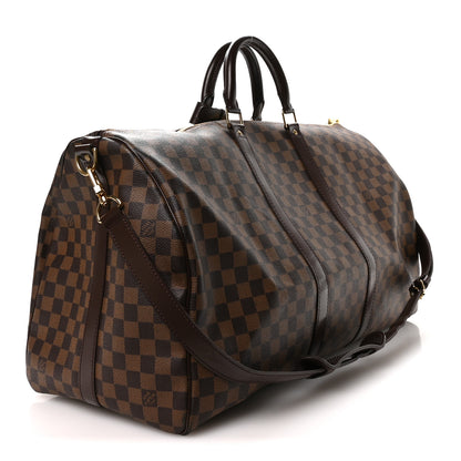 Louis Vuitton Damier Ebene Keepall Bandouliere 55 2 of 9