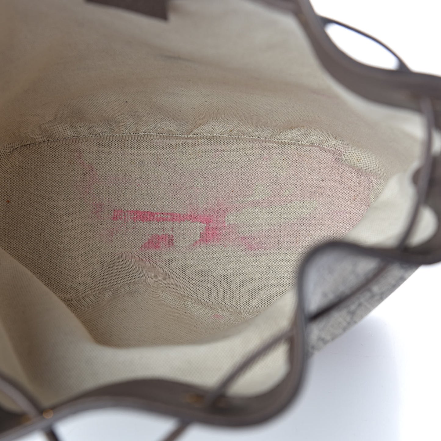 GG Supreme Monogram Web Ophidia Bucket Bag Brown