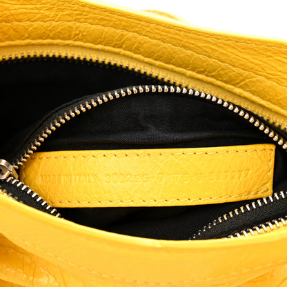 Balenciaga Agneau Classic Silver Hardware Mini City Yellow 7 of 10