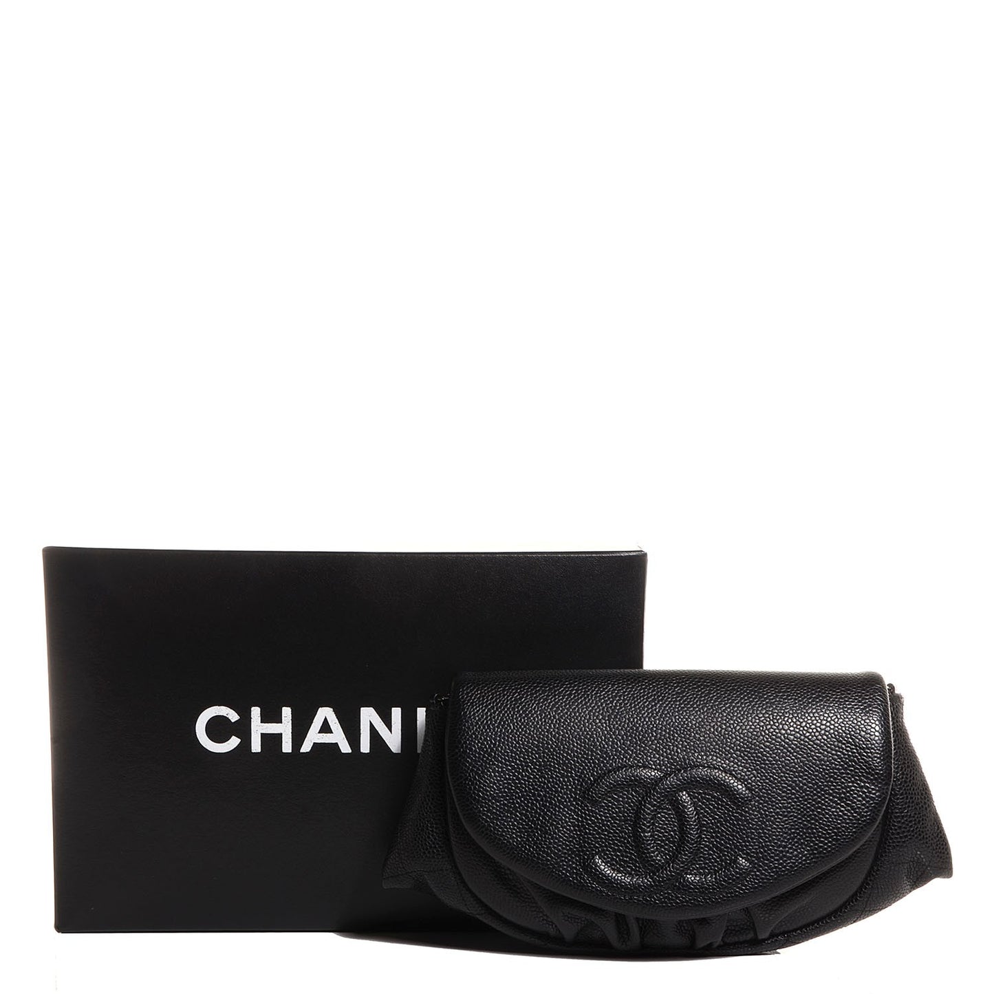 Caviar Half Moon Wallet On Chain WOC Black