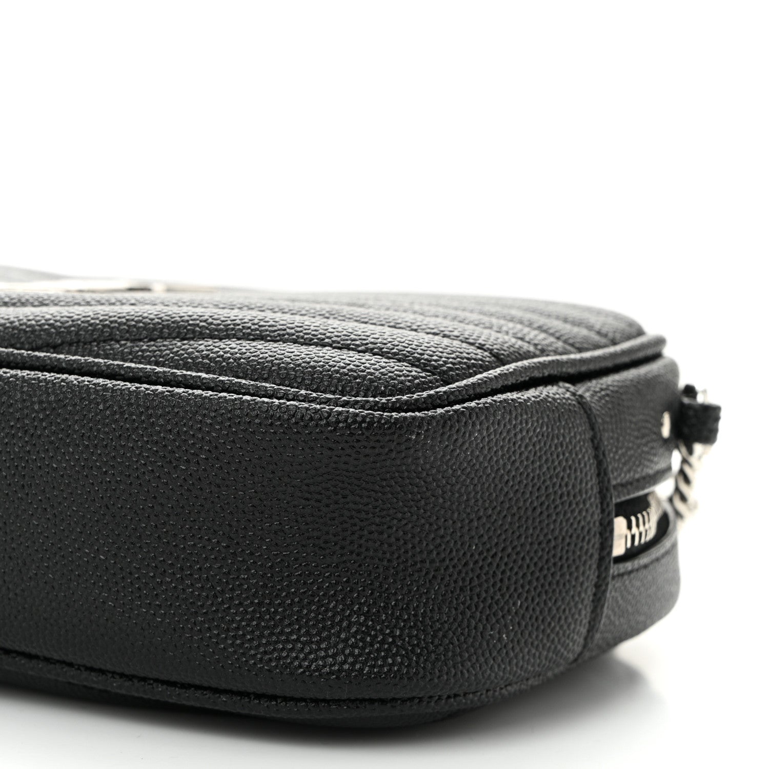 Saint Laurent Grain De Poudre Matelasse Monogram Mini Lou Camera Bag Black 10 of 10