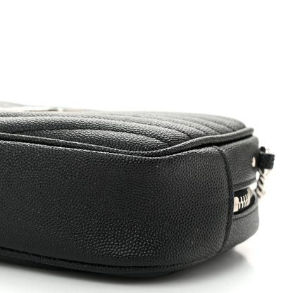 Saint Laurent Grain De Poudre Matelasse Monogram Mini Lou Camera Bag Black 10 of 10