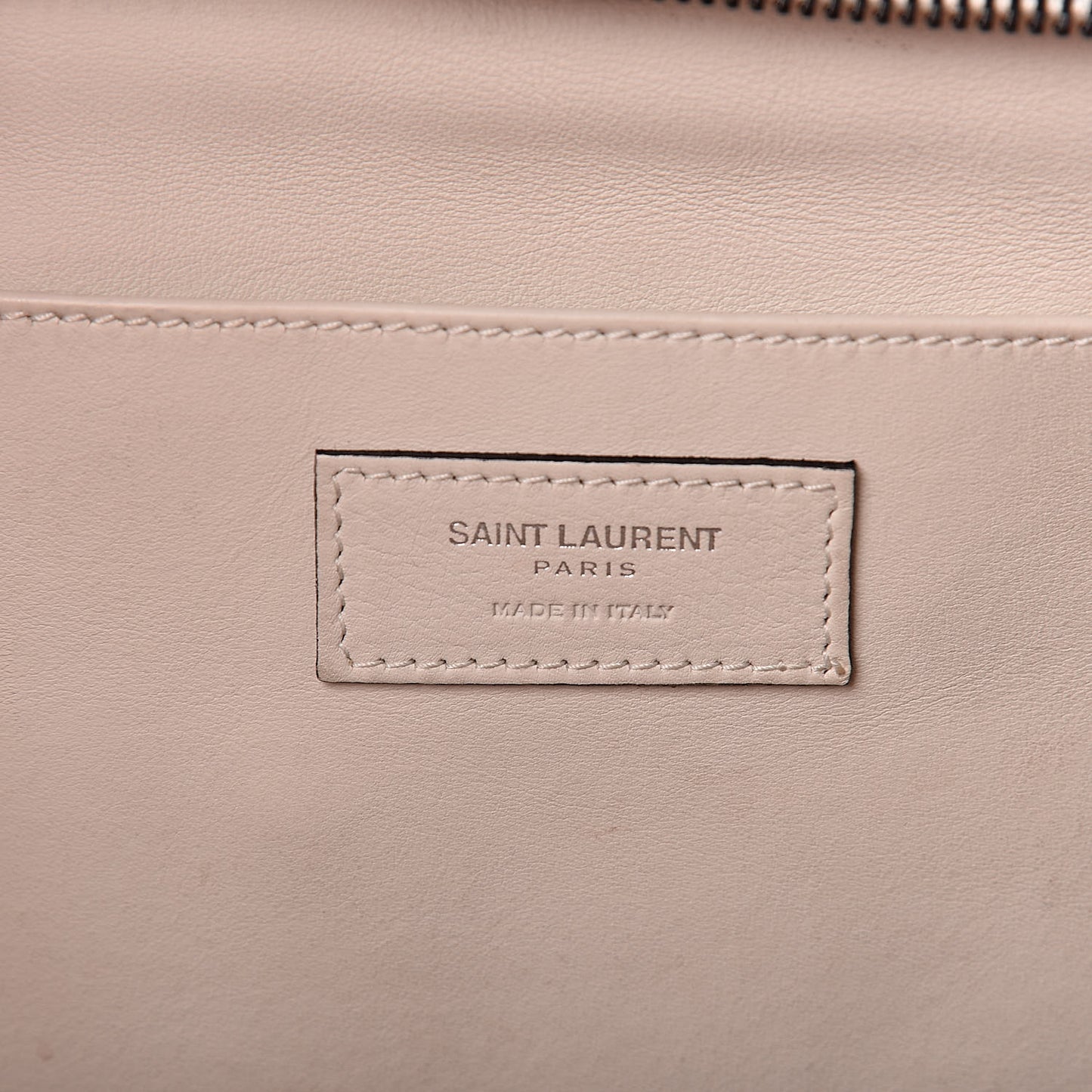 Calfskin Small Monogram Cabas Dove White