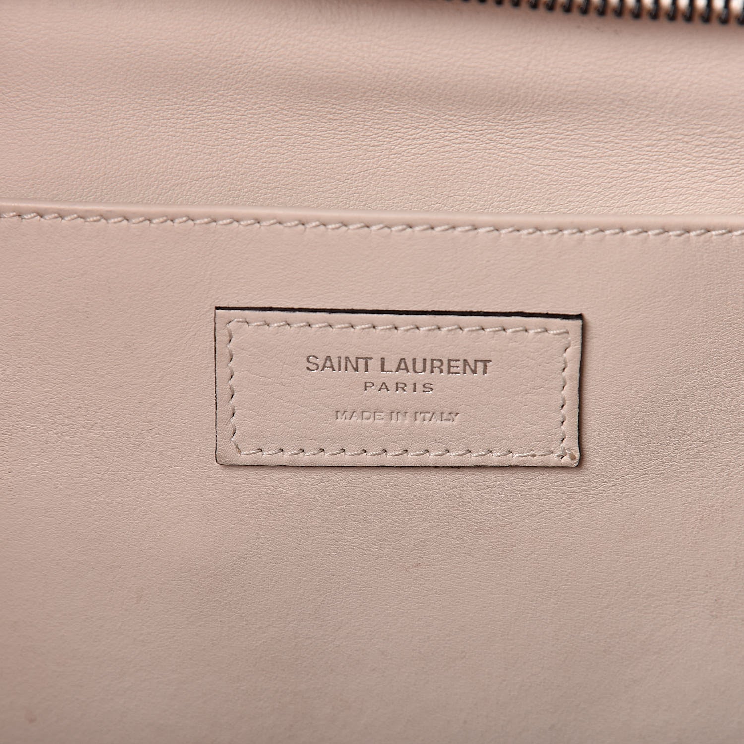 Saint Laurent Calfskin Small Monogram Cabas Dove White 6 of 15
