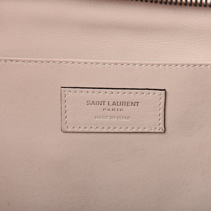 Saint Laurent Calfskin Small Monogram Cabas Dove White 6 of 15