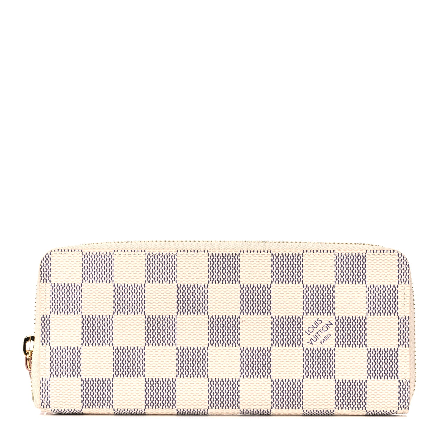 Louis Vuitton Damier Azur Clemence Wallet Rose Ballerine 1 of 7