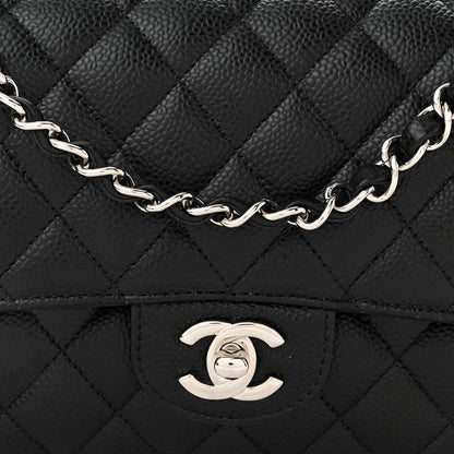 Chanel Caviar Quilted Medium Double Flap Black 8 of 10