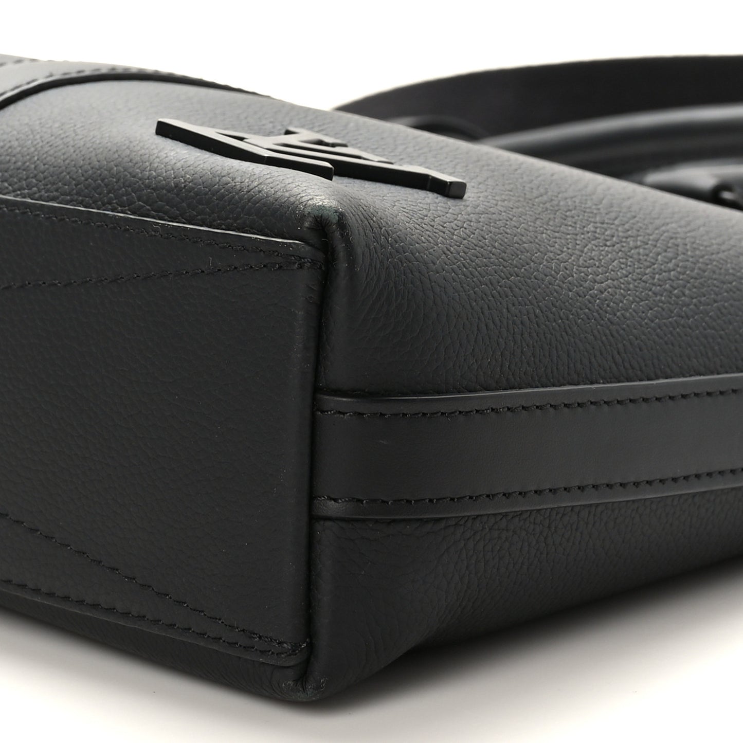 Calfskin Aerogram Takeoff Briefcase Black