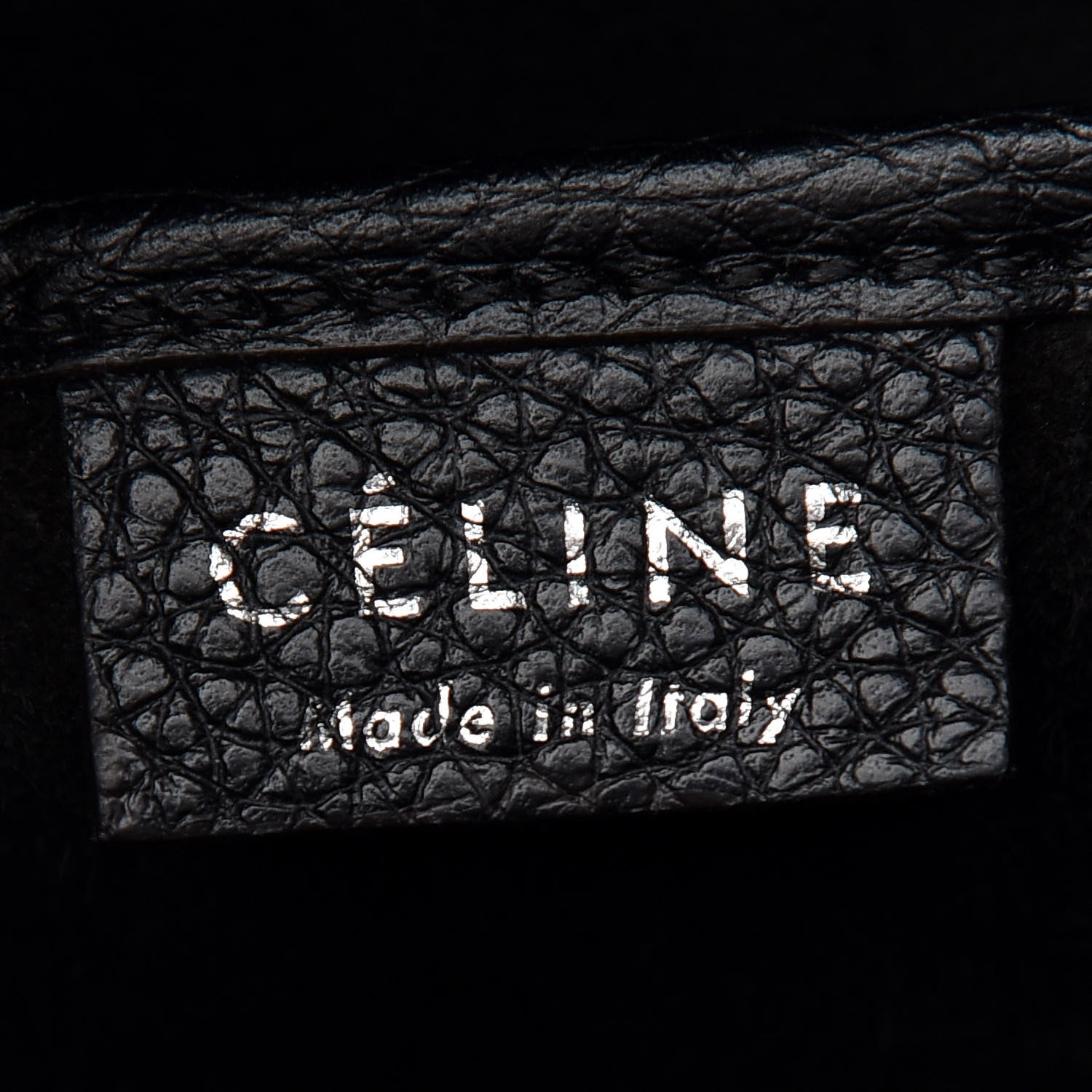 Celine Drummed Calfskin Nano Luggage Black 6 of 10