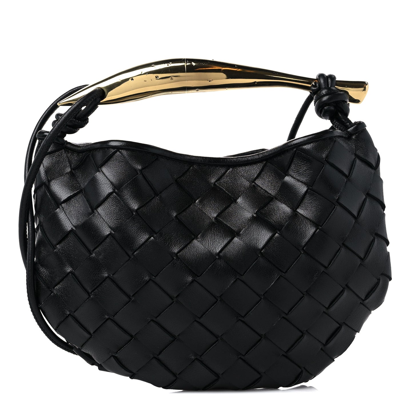 Nappa Intrecciato Mini Sardine Bag Black