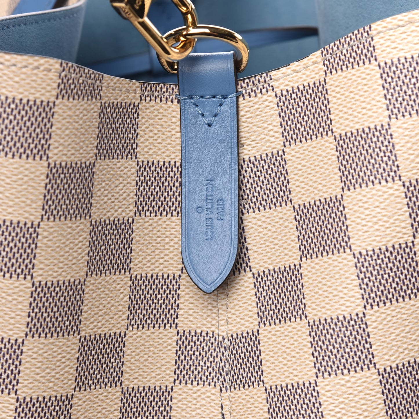 Damier Azur Neonoe MM Bleuet