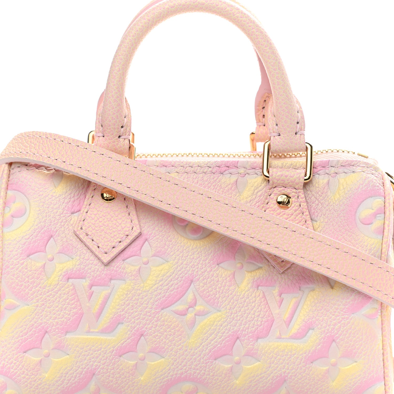Louis Vuitton Empreinte Monogram Summer Stardust Nano Speedy Pink 7 of 9
