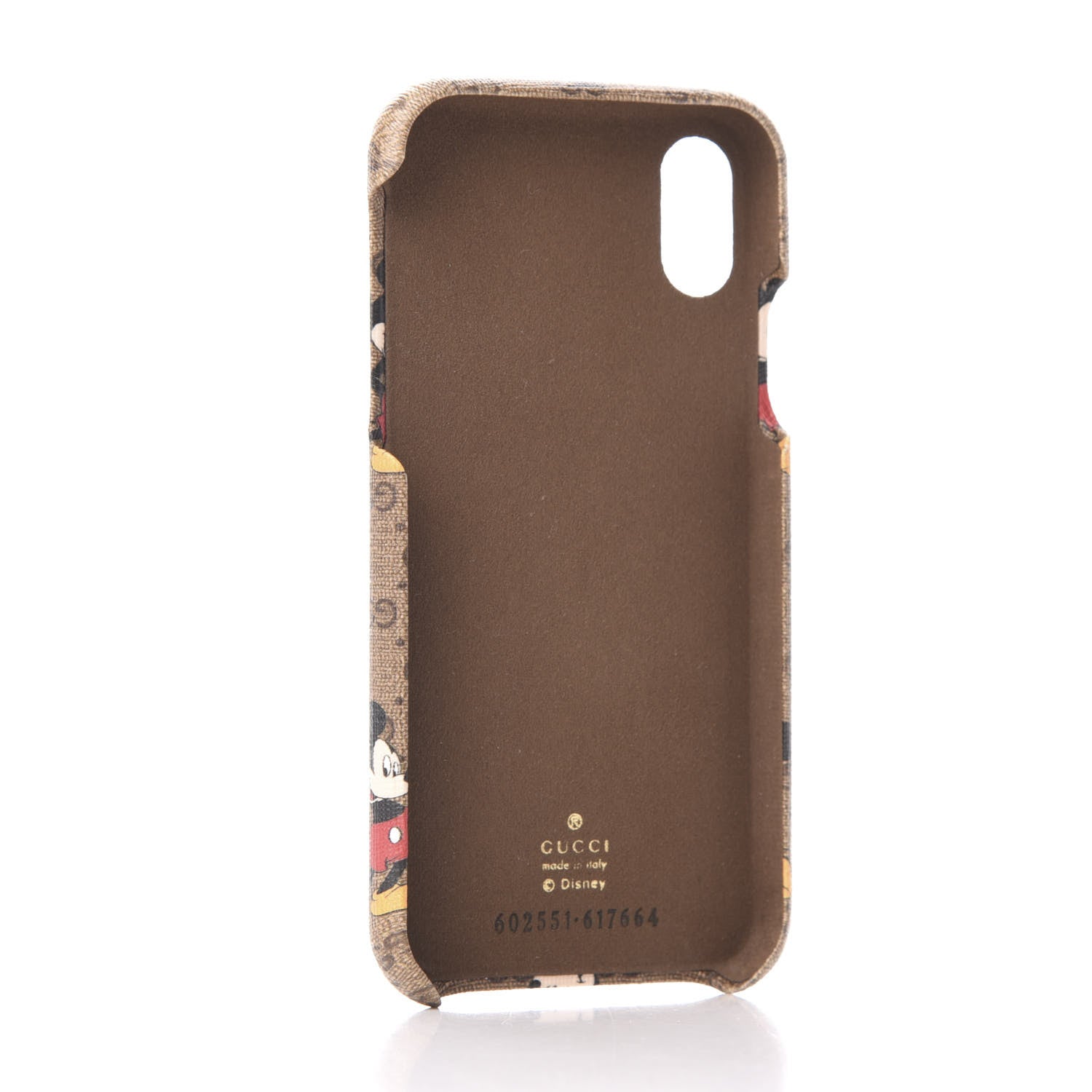 Gucci X DISNEY Mini Vintage GG Supreme Monogram Mickey Mouse iPhone X/XS Case Beige Vintage Sun Oil 3 of 6