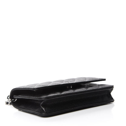 Chanel Caviar Quilted Wallet On Chain WOC Black 3 of 11